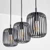 Bystrup Suspension, Suspension Noir, 3 lumières