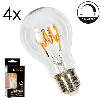 E27 LED 6 Watt blanc chaud dimmable 350 Lumen