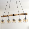 Ripoll Suspension, Boule lumineuse, Suspension Écru, Noir, 5 lumières