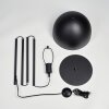 Lampe Champignon  Tati Lampadaire, Spot mural Bois foncé, Noir, 4 lumières