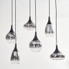 Maynal Suspension, Boule lumineuse, Suspension Clair, Fumé, 6 lumières