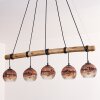 Ripoll Suspension, Boule lumineuse, Suspension Écru, Noir, 5 lumières