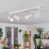 Gesteira Plafonnier, Suspension, Lampadaire LED Bois foncé, 1 lumière