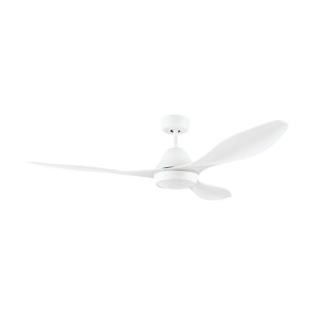 Ventilateur de plafond Eglo ANTIBES LED Blanc, 1 lumière, Télécommandes