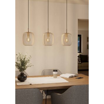 Suspension Eglo ROMAZZINA Noir, 3 lumières