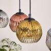 Ripoll Suspension, Boule lumineuse, Suspension Écru, Noir, 5 lumières