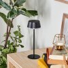 Romdrup Lampe de table d'extérieur, Lampe à poser LED Noir, 1 lumière