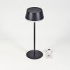 Romdrup Lampe de table d'extérieur, Lampe à poser LED Noir, 1 lumière