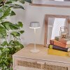 Romdrup Lampe de table d'extérieur, Lampe à poser LED Blanc, 1 lumière