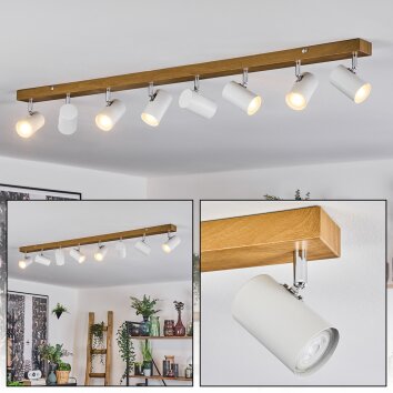 Gesteira Plafonnier, Spot de plafond Chrome, 8 lumières