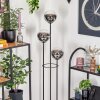 Gastor Lampadaire 30 cm Bois clair, Noir, 3 lumières