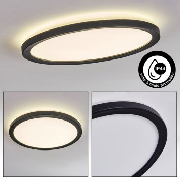 Qadir Plafonnier extérieur, Plafonnier LED Blanc, 1 lumière