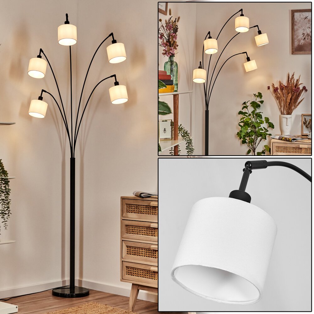 Bassagoda Lampadaire Noir, 5 lumières main product photo
