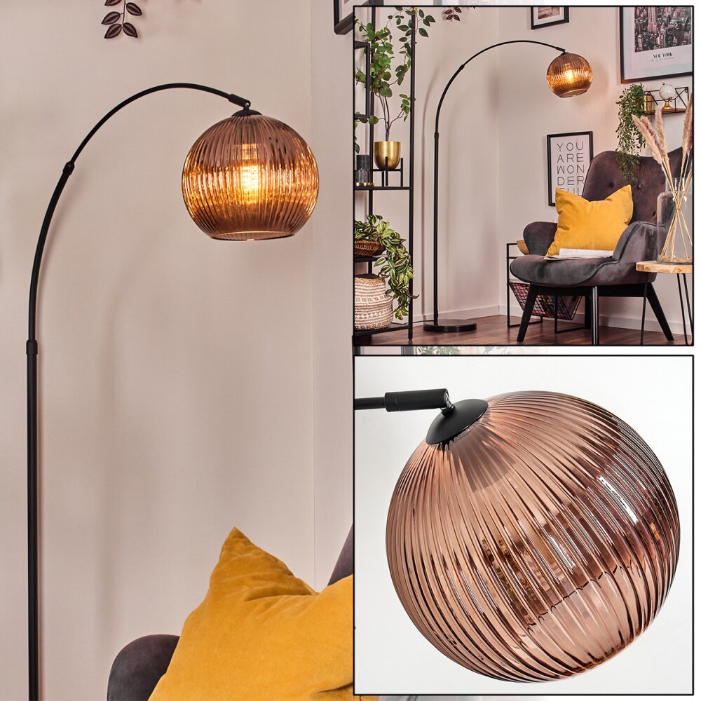 Koyoto Lampadaire Noir, 1 lumière main product photo