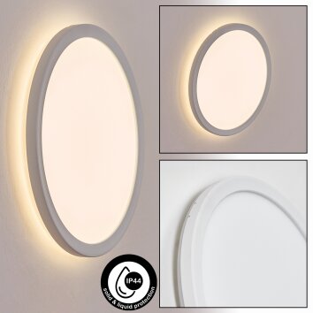 Qadir Lampe murale d´extérieur, Applique murale LED Blanc, 1 lumière