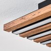 Tandragee Plafonnier LED Couleur bois, Noir, 1 lumière