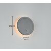 FORTALEZA Applique murale Luminaires Reality LED Anthracite, 1 lumière, Détecteur de mouvement