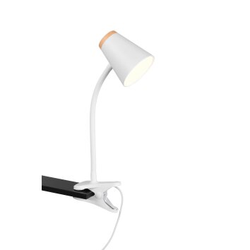 Pongo Lampe à clip Luminaires Reality LED Blanc, 1 lumière