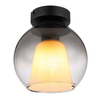 Barry Plafonnier Luminaires Globo Lighting Noir, 1 lumière