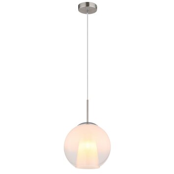 Barry Suspension Luminaires Globo Lighting Chrome, Nickel mat, 1 lumière