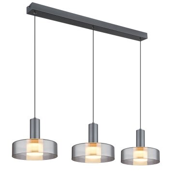 Grant Suspension Luminaires Globo Lighting LED Gris, 1 lumière