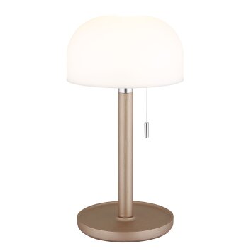 Lampe Champignon  Norman Lampe à poser Luminaires Globo Lighting LED Champagne, 1 lumière