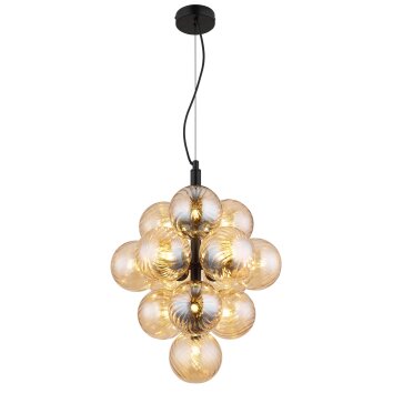 Conor Suspension Luminaires Globo Lighting Noir, 13 lumières