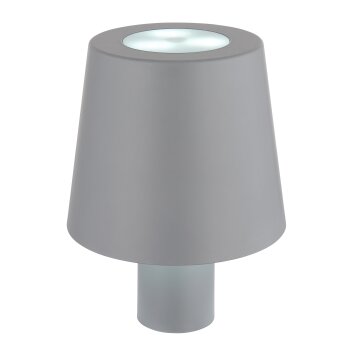 Yara Lampe à poser Luminaires Globo Lighting LED Gris, 1 lumière, Changeur de couleurs