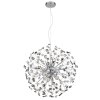 Katrina Lustre Luminaires Globo Lighting Chrome, 9 lumières