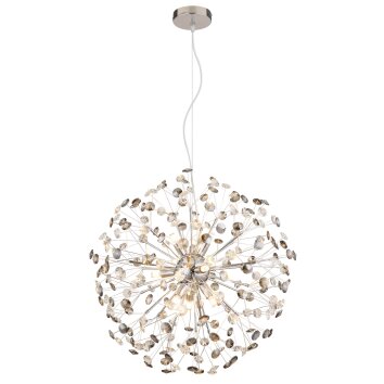 Katrina Lustre Luminaires Globo Lighting Chrome, 9 lumières