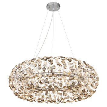 Katrina Lustre Luminaires Globo Lighting Chrome, 20 lumières