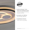 MINELLI Plafonnier Luminaires Leuchten Direkt LED Blanc, 1 lumière