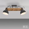 2.0 Plafonnier Luminaires Leuchten Direkt LED Brun, Noir, 2 lumières