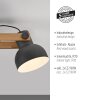 2.0 Plafonnier Luminaires Leuchten Direkt LED Brun, Noir, 2 lumières