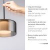 Rika Suspension Luminaires Paul Neuhaus LED Noir, 1 lumière