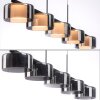 Rika Suspension Luminaires Paul Neuhaus LED Noir, 5 lumières