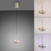 Q-Rotate Suspension Luminaires Paul Neuhaus LED Argenté, 1 lumière, Télécommandes