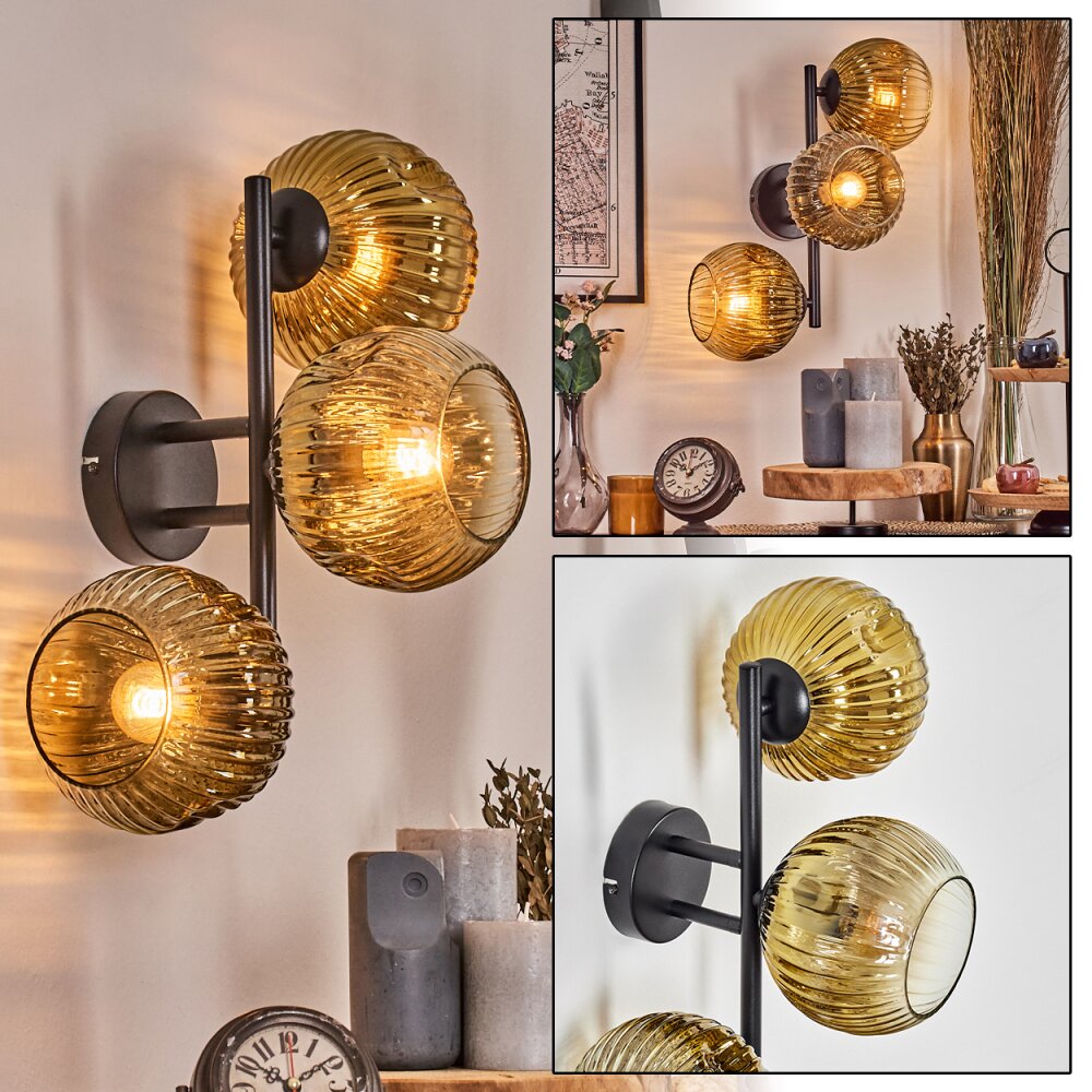 Ripoll Boule lumineuse, Applique murale Or, Clair, 3 lumières main product photo