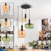 Imara Suspension, Suspension Ambre, Vert, Rose, 3 lumières