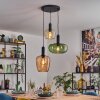 Imara Suspension, Suspension Ambre, Vert, Rose, 3 lumières