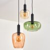 Imara Suspension, Suspension Ambre, Vert, Rose, 3 lumières