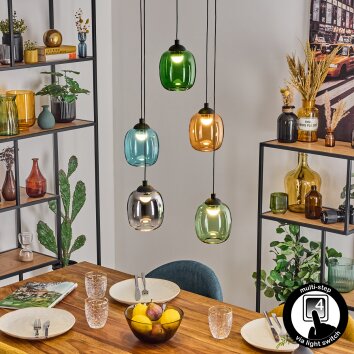 Lavel Suspension, Suspension, Suspension grappe LED Noir, 1 lumière Lavel Suspension, Suspension, Suspension grappe LED Noir, 1 lumière