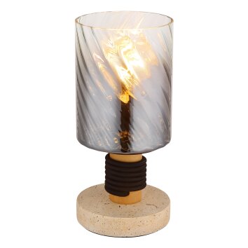 Osborne Lampe à poser Luminaires Globo Lighting Brun, Pierre, 1 lumière Osborne Lampe à poser Luminaires Globo Lighting Brun, Pierre, 1 lumière