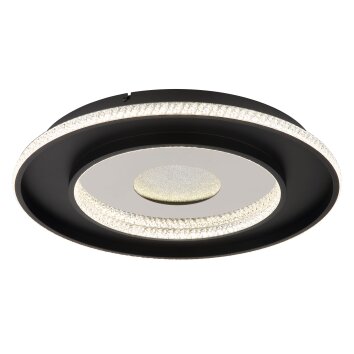 Marsh Plafonnier Luminaires Globo Lighting LED Noir, 1 lumière, Télécommandes Marsh Plafonnier Luminaires Globo Lighting LED Noir, 1 lumière, Télécommandes
