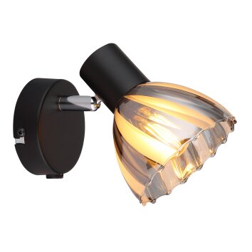 Zachery Plafonnier, Spot de plafond, Applique murale, Spot mural Luminaires Globo Lighting Noir, 1 lumière Zachery Plafonnier, Spot de plafond, Applique murale, Spot mural Luminaires Globo Lighting Noir, 1 lumière