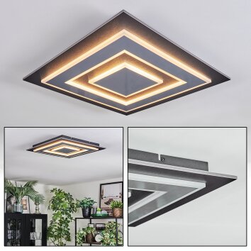 Lidor Plafonnier LED Noir, 1 lumière Lidor Plafonnier LED Noir, 1 lumière