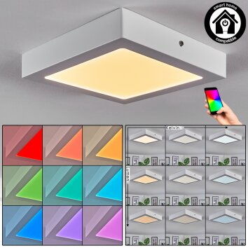 Omaro Plafonnier, Panel LED Blanc, 1 lumière, Changeur de couleurs Omaro Plafonnier, Panel LED Blanc, 1 lumière, Changeur de couleurs