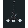 Suspension Trio-Leuchten Traditio Brun foncé, Rouille, 3 lumières