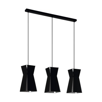 Suspension Eglo VALECROSIA Noir, Blanc, 3 lumières