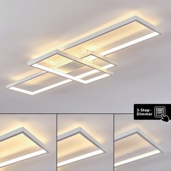 Plafonnier Hagenberg LED Blanc, 1 lumière